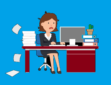 Author: Videoplasty.com
Corporate Woman Being Stressed at Work.svg from Wikimedia Commons
License: Creative Commons Attribution-ShareAlike 4.0